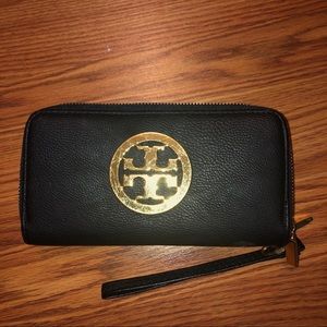 Tory Burch Black Wristlet